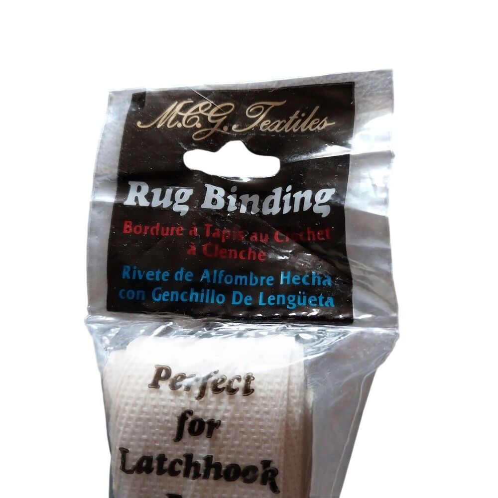 Vintage Latch Hook Rug Binding MCG Textiles FREE SHIPPING!